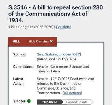 While You Were Watching the Epstein Files: Congress Moved to Kill the Internet (And Let Predators Walk Free)